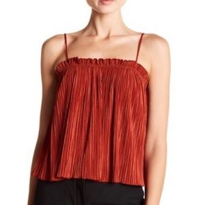 Madewell top , Dark Orange shirt.